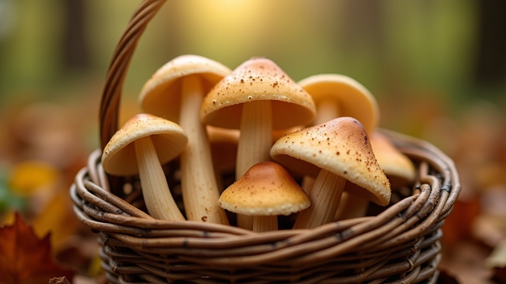Spalvingų grybų pluoštas Labanoro girioje, rudeniui