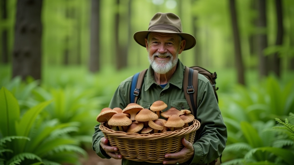 Žmogus grybų identifikavimo vadove